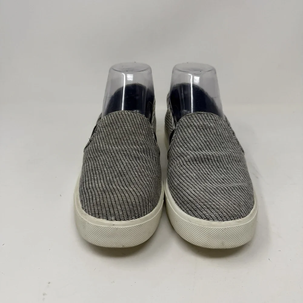 Vince Blair Platform Leather Black Textured Slip-On Women's‎ Sneakers Size 6